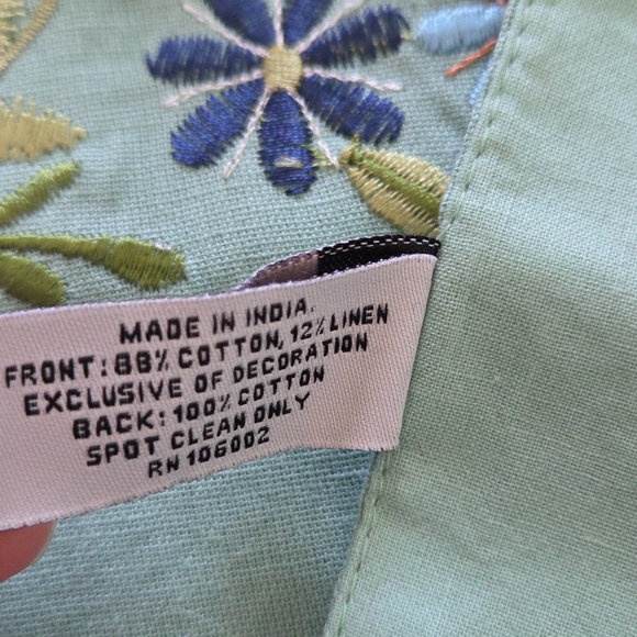 Tabitha Webb Spring Embroidered Table Runner - Picture 4 of 13